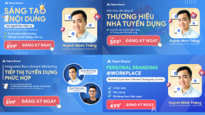 Combo 4 Khoá Học Content Writing For HR Professionals | Employer Branding 101 | Integrated Recruitment Marketing | Personal Branding @ Workplace