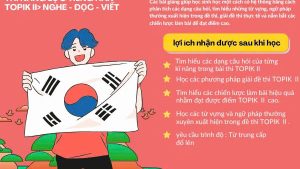 Sejong Cyber University- Kỳ Thi Năng Lực Tiếng Hàn Topik II - Nghe , Đọc ,Viết