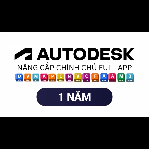 Autodesk Full App 1 năm - Nâng cấp chính chủ