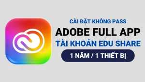 Phần mềm thiết kế Full App No Cloud 1 năm dạng Edu - Tài khoàn ổn định