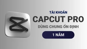 Capcut Pro 1 năm - Dùng chung ổn định