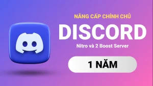 Discord Nitro và 2 Boost Server 1 năm - Nâng cấp chính chủ