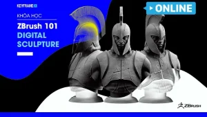 Khóa Học ZBrush Online 101 Digital Sculpture Keyframe
