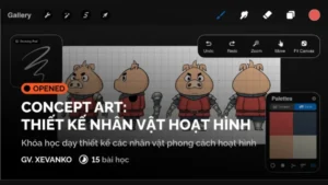 Khoá Học Concept Art: Thiết Kế Nhân Vật Hoạt Hình Digital Art