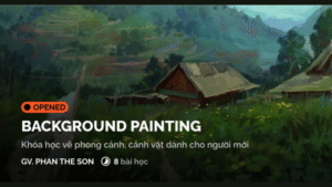 Khoá Học Vẽ Background Cơ Bản – Digital Painting Cho Người Mới | Digiart Academy