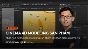 Khoá Học Cinema4D Modeling Sản Phẩm Digiart Academy