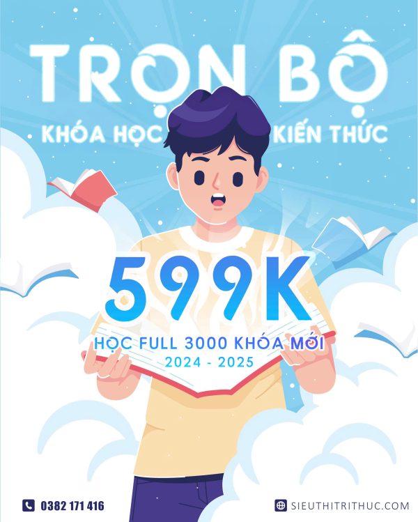 GÓI HỌC FULL WEBSITE VĨNH VIỄN ĐI KÈM QUYỀN TẢI VỀ